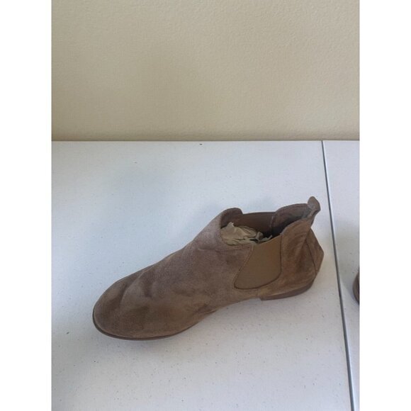 CP Shoes Womens Size 8.5 Ankle Boots Booties Brown Faux Suede - Picture 5 of 15